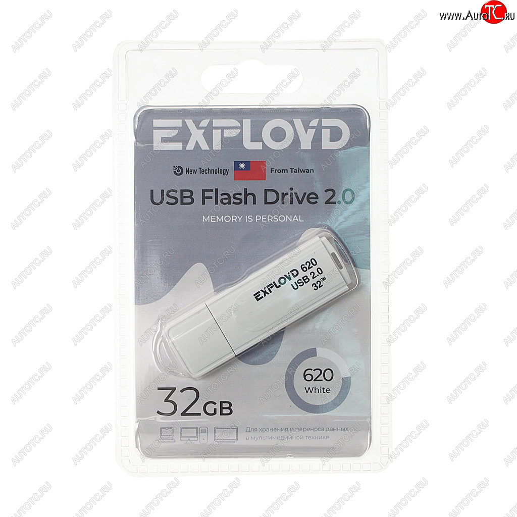 549 р. Карта памяти USB 32GB EXPLOYD EXPLOYD ex-32gb-620-white  с доставкой в г. Пермь