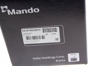 15 799 р. Стартер KIA Rio (10-) (1.4/1.6) MANDO MANDO ex3610026810 MANDO ex3610026810  с доставкой в г. Пермь. Увеличить фотографию 5