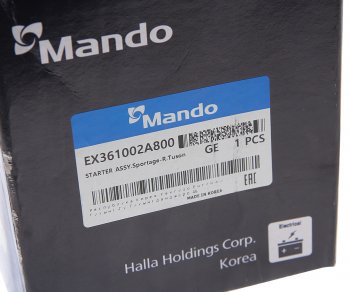 7 999 р. Стартер HYUNDAI i40 (13-) KIA Optima (13-) (1.7) MANDO MANDO ex361002a800 MANDO ex361002a800  с доставкой в г. Пермь. Увеличить фотографию 6