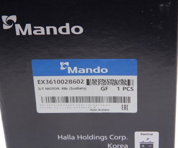 13 999 р. Стартер HYUNDAI Solaris (12-) MANDO MANDO ex361002b602  с доставкой в г. Пермь. Увеличить фотографию 5