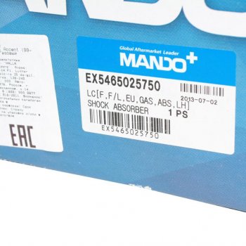 5 999 р. Амортизатор HYUNDAI Accent (99-) передний левый газовый MANDO MANDO ex5465025750  с доставкой в г. Пермь. Увеличить фотографию 3