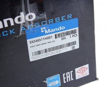 6 999 р. Амортизатор KIA Ceed (06-) передний левый газовый MANDO MANDO ex546511h001  с доставкой в г. Пермь. Увеличить фотографию 6