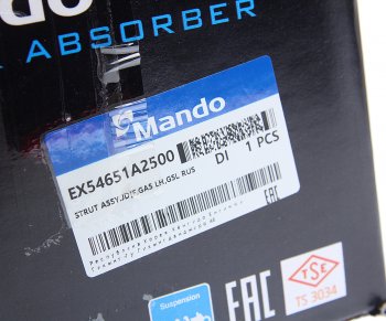 8 949 р. Амортизатор KIA Ceed (12-) передний левый газовый MANDO MANDO ex54651a2500 MANDO ex54651a2500  с доставкой в г. Пермь. Увеличить фотографию 6