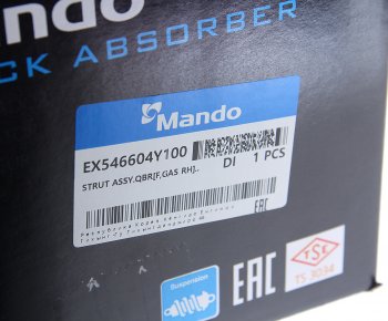 4 899 р. Амортизатор KIA Rio (12-) передний правый газовый MANDO MANDO ex546604y100 MANDO ex546604y100  с доставкой в г. Пермь. Увеличить фотографию 5