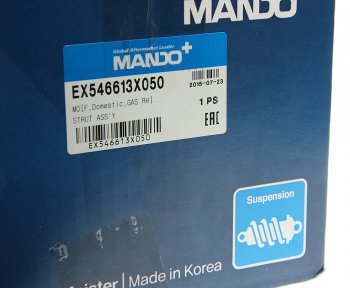 4 999 р. Амортизатор HYUNDAI Elantra (12-) передний правый газовый MANDO MANDO ex546613x050  с доставкой в г. Пермь. Увеличить фотографию 4