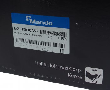 9 599 р. Суппорт KIA Optima (11-) передний правый MANDO MANDO ex581903qa50 MANDO ex581903qa50  с доставкой в г. Пермь. Увеличить фотографию 7