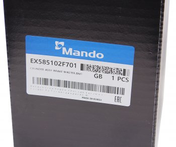 6 349 р. Цилиндр тормозной главный KIA Cerato (07-) (4АТ) (АБС) MANDO MANDO ex585102f701 MANDO ex585102f701  с доставкой в г. Пермь. Увеличить фотографию 5