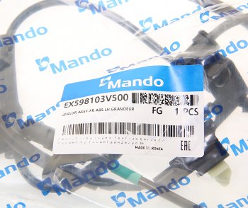 1 599 р. Датчик АБС HYUNDAI Grandeur (12-),Azera (12-) колеса переднего левого MANDO MANDO ex598103v500 MANDO ex598103v500  с доставкой в г. Пермь. Увеличить фотографию 2