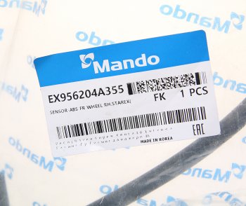 3 399 р. Датчик АБС HYUNDAI Starex H-1 (05-) (2WD) колеса переднего правого MANDO MANDO ex956204a355 MANDO ex956204a355  с доставкой в г. Пермь. Увеличить фотографию 2