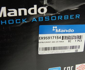 8 999 р. Амортизатор CHEVROLET Aveo (12-) (1.6) передний левый газовый MANDO MANDO ex95917154  с доставкой в г. Пермь. Увеличить фотографию 6