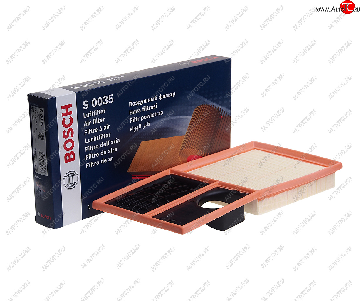 1 199 р. Фильтр воздушный VW Golf (09-13),Polo (09-) SEAT Leon (06-12) BOSCH BOSCH f026400035  с доставкой в г. Пермь