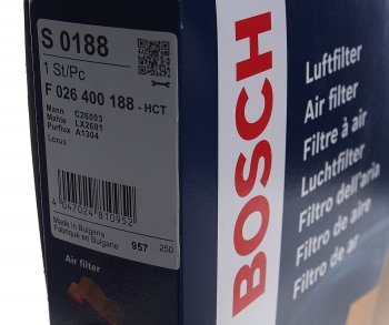 1 129 р. Фильтр воздушный TOYOTA Camry (06-),Rav 4 (06-) BOSCH BOSCH f026400188 BOSCH f026400188  с доставкой в г. Пермь. Увеличить фотографию 2