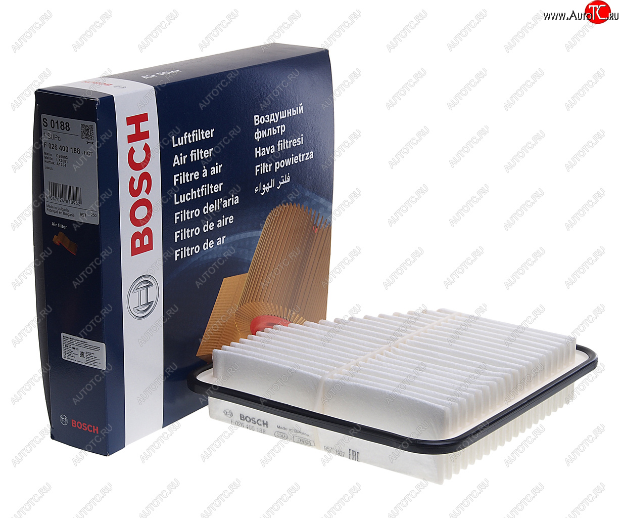 1 129 р. Фильтр воздушный TOYOTA Camry (06-),Rav 4 (06-) BOSCH BOSCH f026400188 BOSCH f026400188  с доставкой в г. Пермь