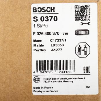 1 959 р. Фильтр воздушный CITROEN Jumper BOSCH BOSCH f026400370 BOSCH f026400370  с доставкой в г. Пермь. Увеличить фотографию 5