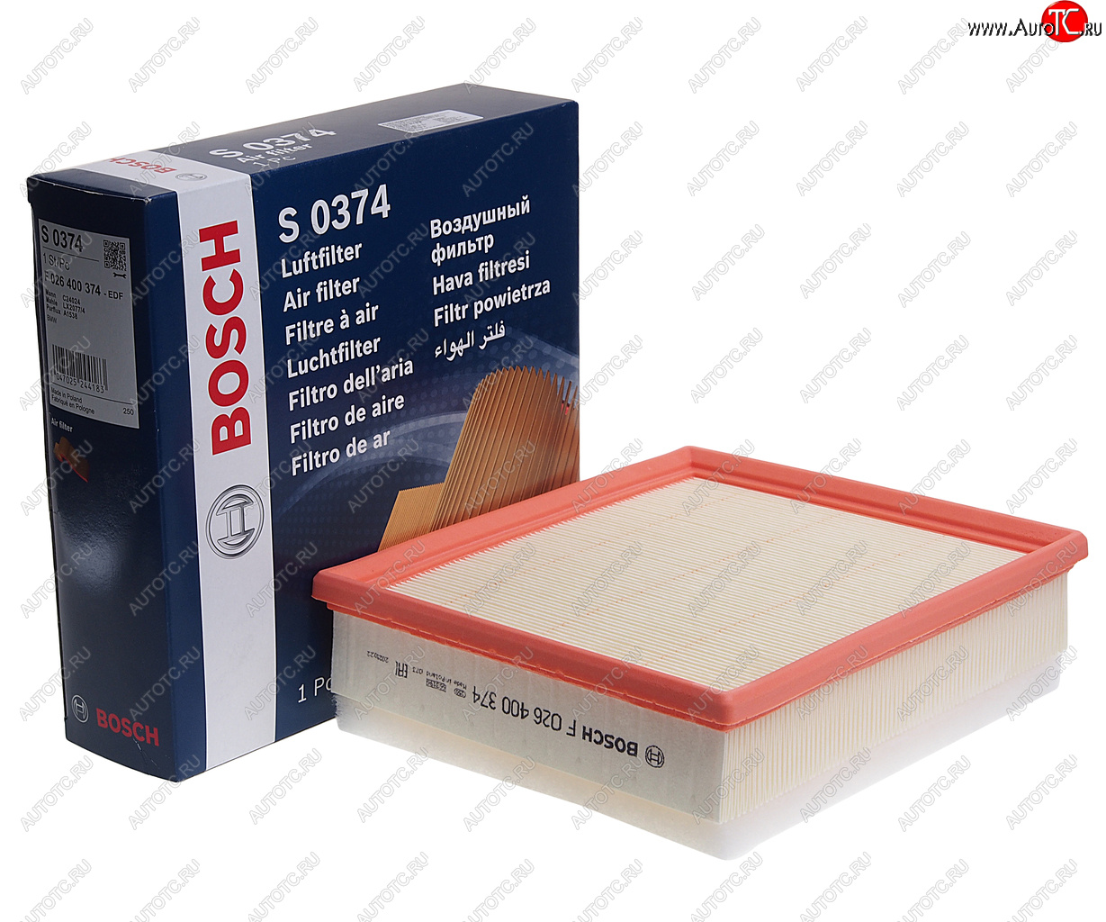 1 859 р. Фильтр воздушный BMW 1 (F20,F21),3 (F30,F31) (N47) BOSCH BOSCH f026400374  с доставкой в г. Пермь