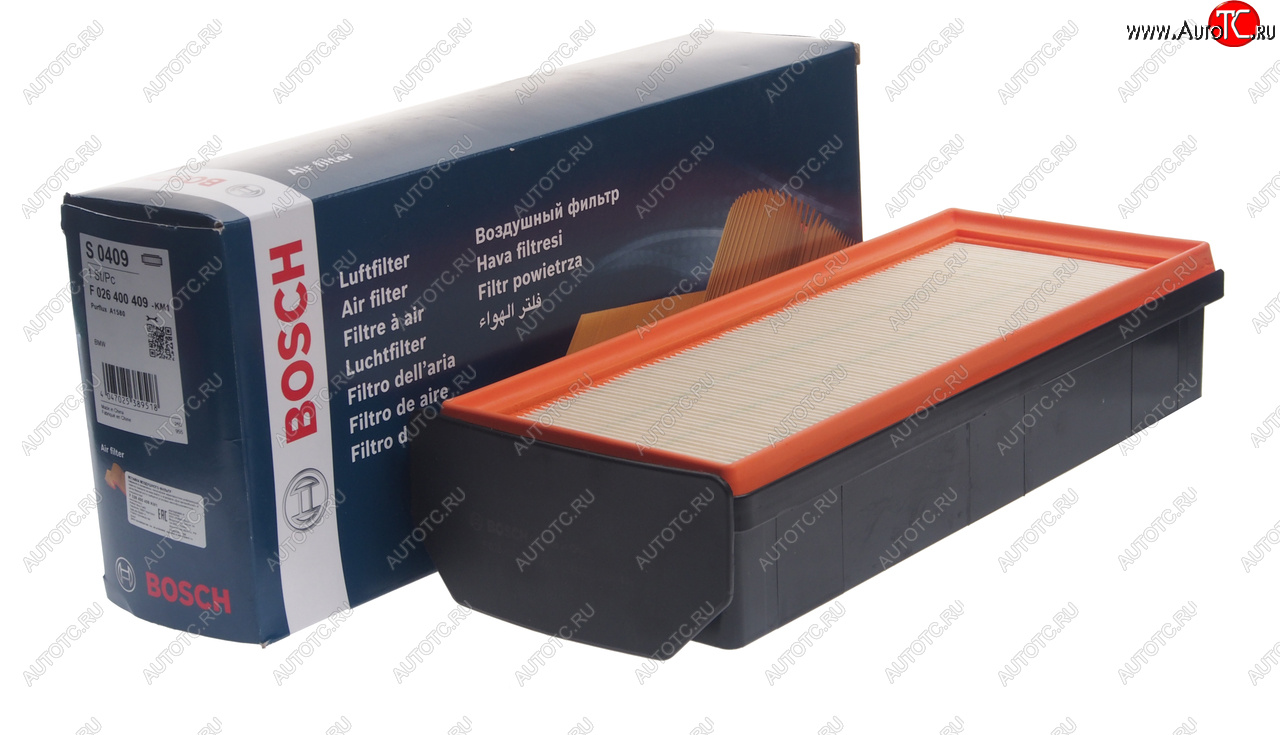 3 189 р. Фильтр воздушный BMW 3 (F30),5 (F10),X3 (F25),X5 (F15) (3.0) BOSCH BOSCH f026400409  с доставкой в г. Пермь