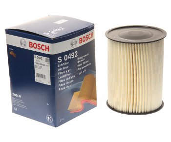 1 169 р. Фильтр воздушный FORD Focus 2,3,Kuga (08-) VOLVO S40 (07-) (круглый) BOSCH BOSCH f026400492  с доставкой в г. Пермь. Увеличить фотографию 2