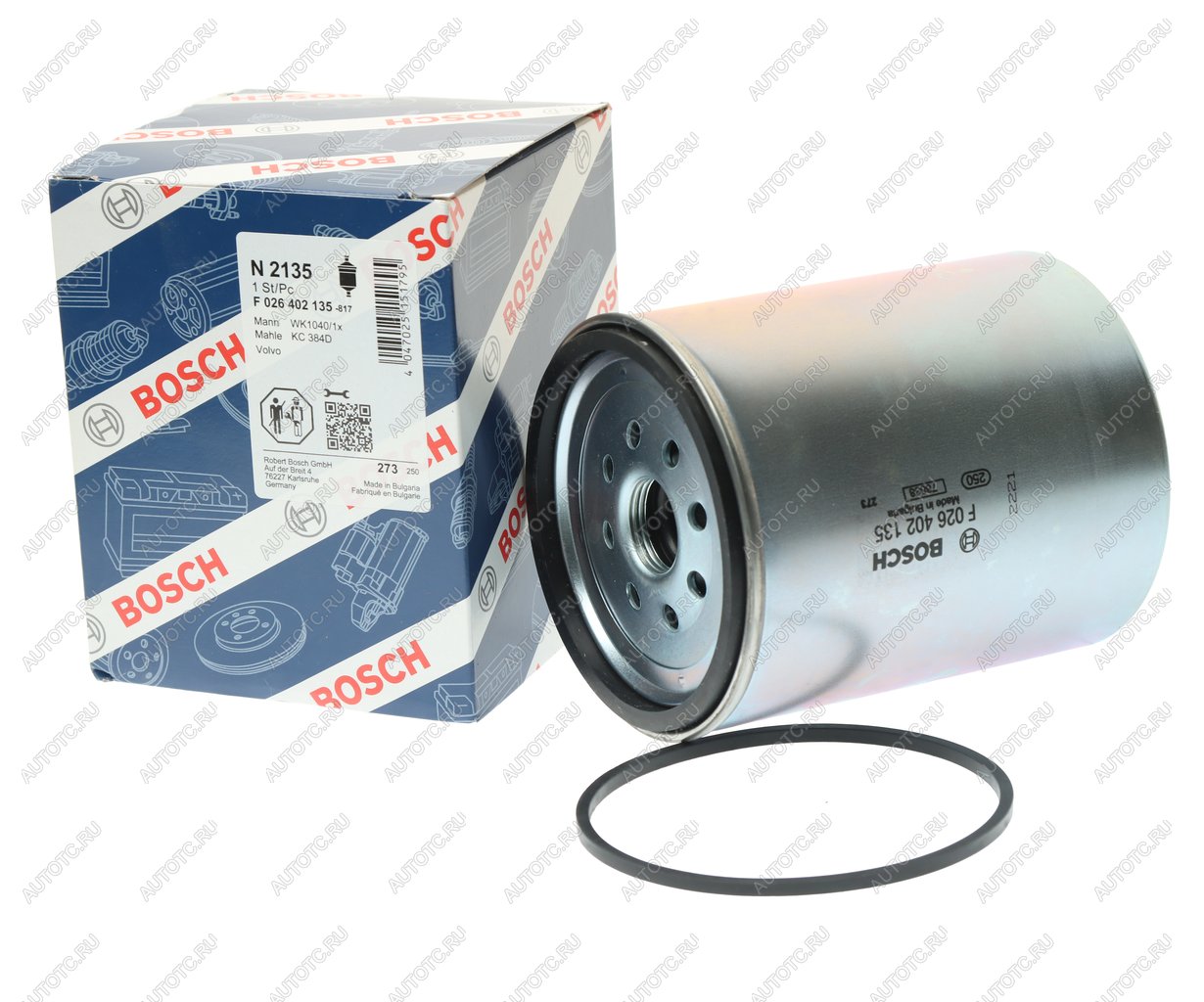 3 199 р. Фильтр топливный VOLVO 8700,FE (06-) BOSCH BOSCH f026402135  с доставкой в г. Пермь