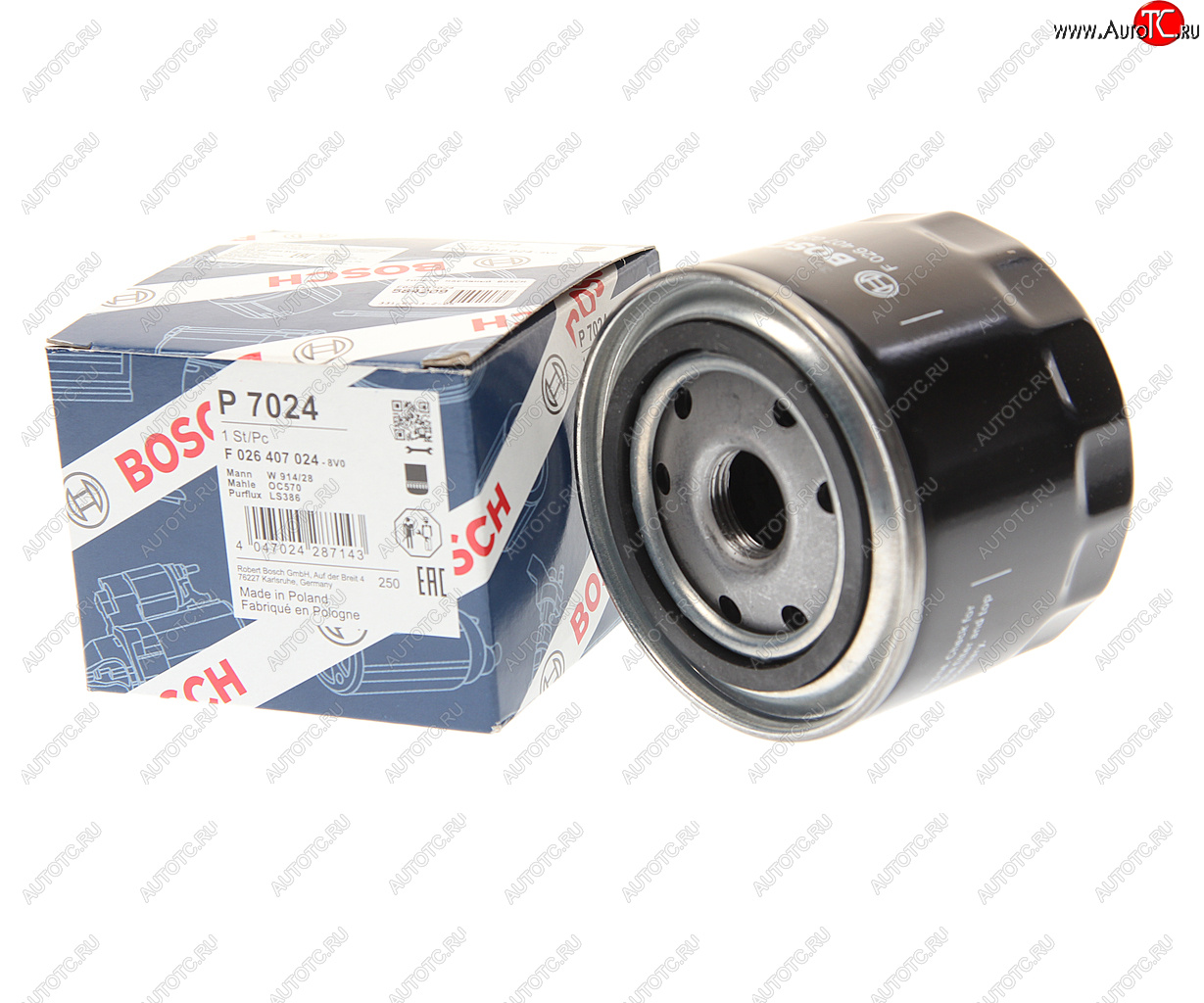 1 099 р. Фильтр масляный FIAT Ducato (02-) (2.3 JTD) BOSCH BOSCH f026407024  с доставкой в г. Пермь