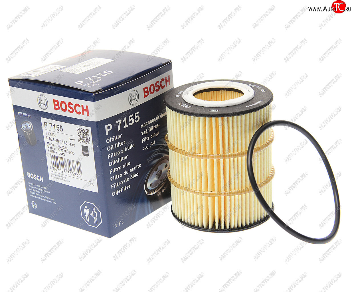 919 р. Фильтр масляный PEUGEOT 407 CITROEN C5,C6 (3.0 HDI) BOSCH BOSCH f026407155 BOSCH f026407155  с доставкой в г. Пермь
