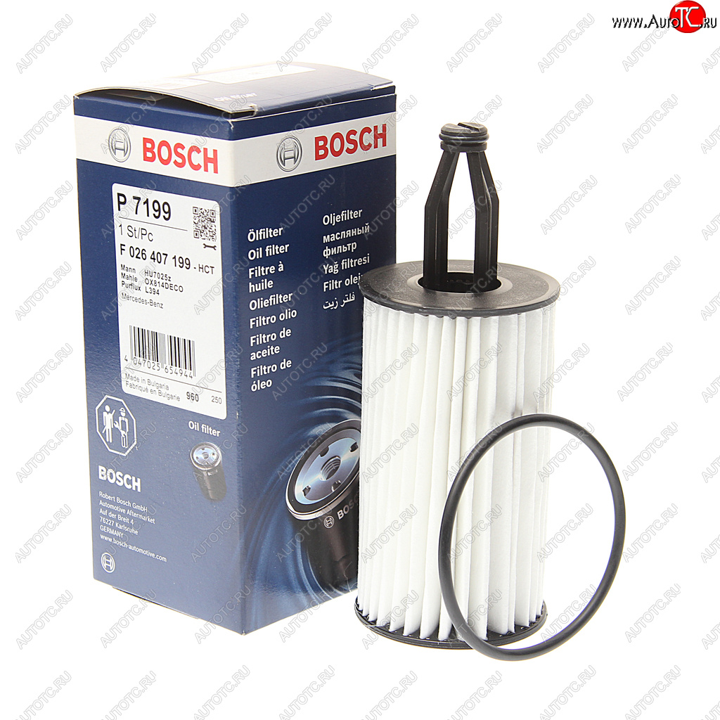 1 089 р. Фильтр масляный MERCEDES C (W203,W204) (11-) BOSCH BOSCH f026407199  с доставкой в г. Пермь