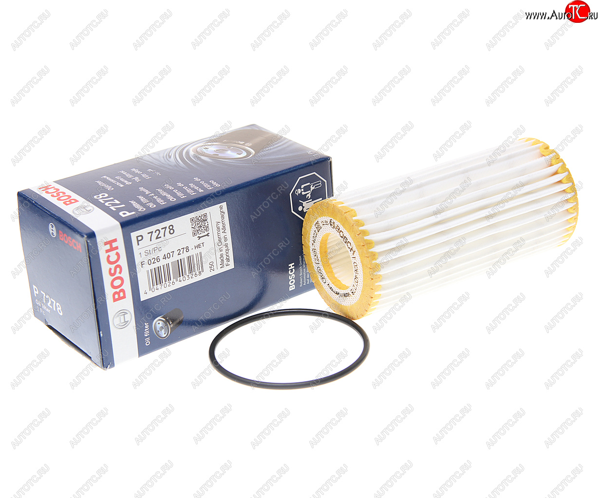 1 139 р. Фильтр масляный VW AUDI SEAT SKODA (12-) (1.82.0 TSITFSI) BOSCH BOSCH f026407278  с доставкой в г. Пермь