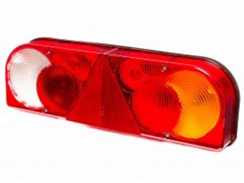 2 349 р. Фонарь задний универсальный правый 24V с боковым габаритным фонарем САКУРА САКУРА ф3.05.24п-01  с доставкой в г. Пермь. Увеличить фотографию 1