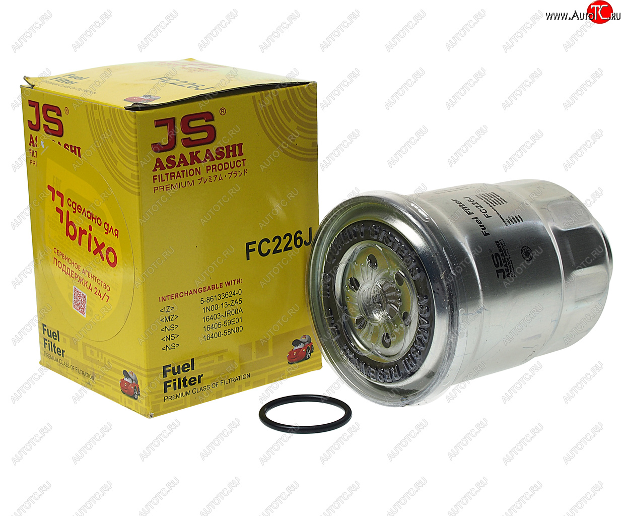 1 449 р. Фильтр топливный NISSAN Almera (00-) JS ASAKASHI JS ASAKASHI fc226j  с доставкой в г. Пермь