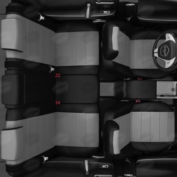 6 999 р. Авточехлы FORD Transit (15-) 3-х местный экокожа спинка целая черно-серые AVTOLIDER AVTOLIDER fd13-1003-ec02   с доставкой в г. Пермь. Увеличить фотографию 8