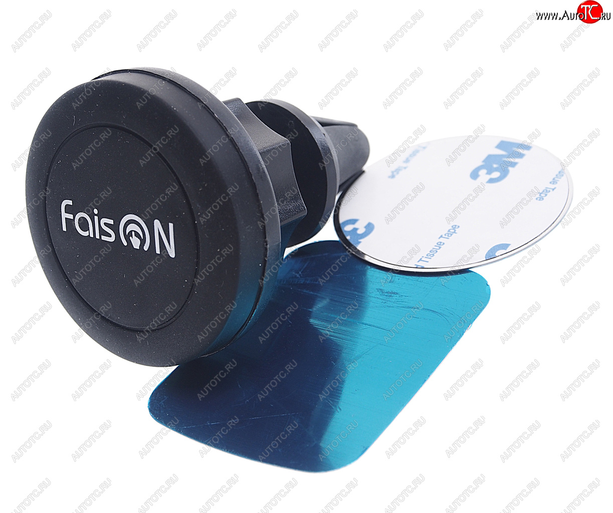 499 р. Держатель телефона на дефлектор магнитный черный FAISON FAISON fh-18b black  с доставкой в г. Пермь