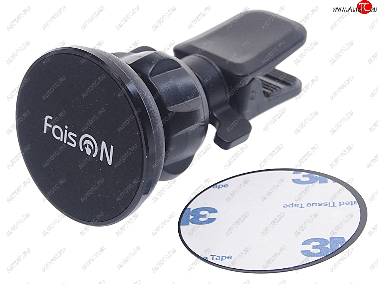 559 р. Держатель телефона на дефлектор магнитный FAISON FAISON fh-518b black  с доставкой в г. Пермь