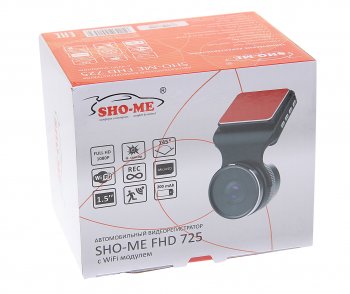 4 649 р. Видеорегистратор SHO-ME SHO-ME fhd-725 wi-fi SHO-ME fhd-725 wi-fi  с доставкой в г. Пермь. Увеличить фотографию 4