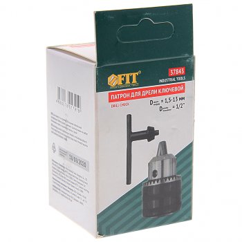 589 р. Патрон для дрели с ключом 1.5-13мм 12 FIT FIT fit-37843  с доставкой в г. Пермь. Увеличить фотографию 3