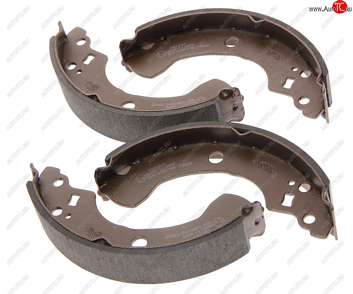 2 799 р. Колодки тормозные NISSAN Almera N16E (00-06) задние барабанные (4шт.) NIBK NIBK fn1247  с доставкой в г. Пермь