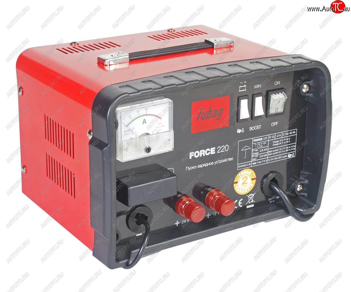 13 999 р. Устройство пуско-зарядное 12-24V40-700Ач180А FUBAG FUBAG force 220  с доставкой в г. Пермь