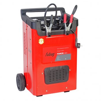 24 999 р. Устройство пуско-зарядное 12-24V50-800Ач360А передвижное FUBAG FUBAG force 420  с доставкой в г. Пермь. Увеличить фотографию 1