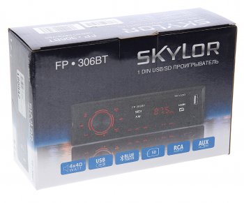 1 549 р. Магнитола автомобильная 1DIN SKYLOR SKYLOR fp-306bt  с доставкой в г. Пермь. Увеличить фотографию 4