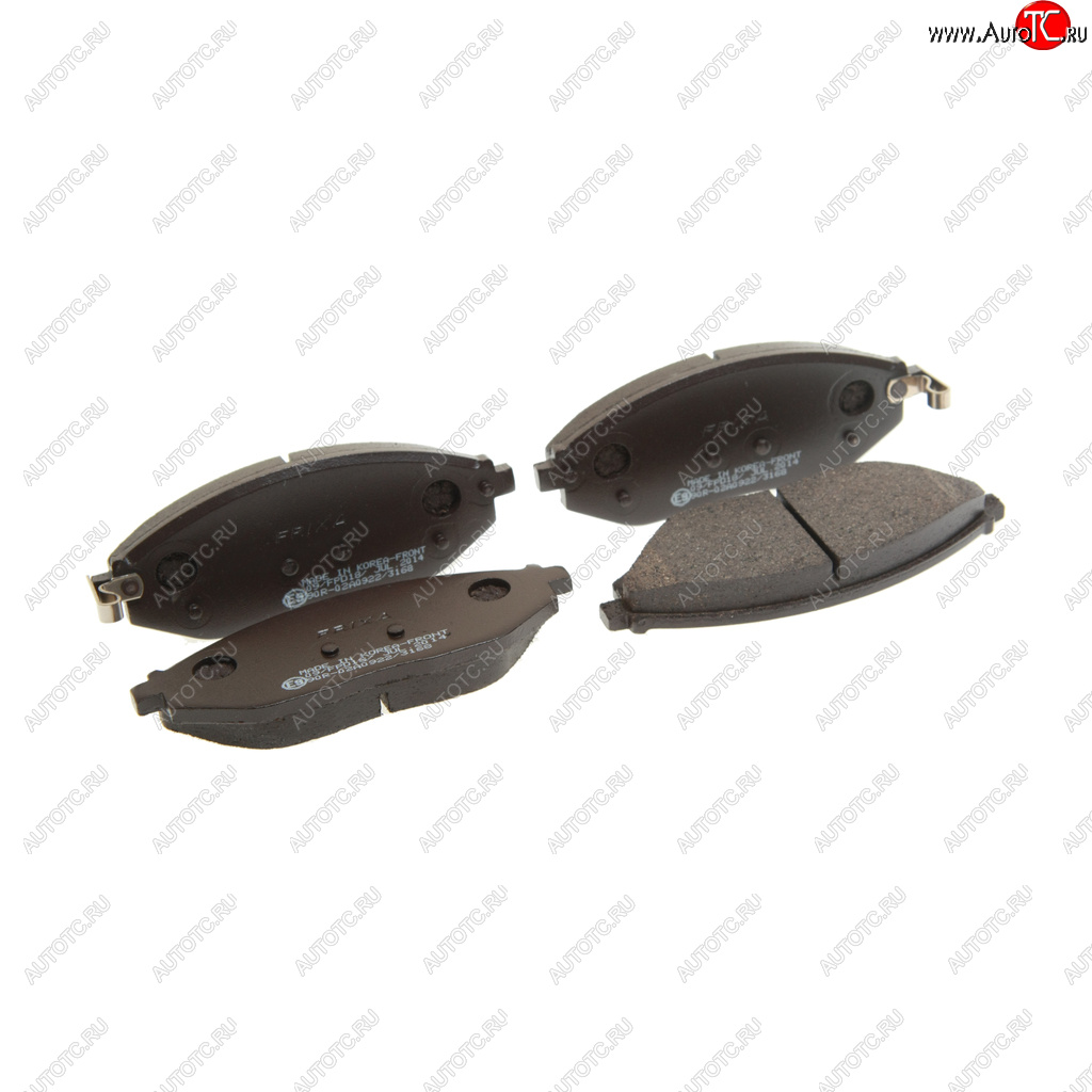 939 р. Колодки тормозные CHEVROLET Spark (10-) передние (4шт.) FRIXA HANKOOK FRIXA fpd18 HANKOOK FRIXA fpd18  с доставкой в г. Пермь