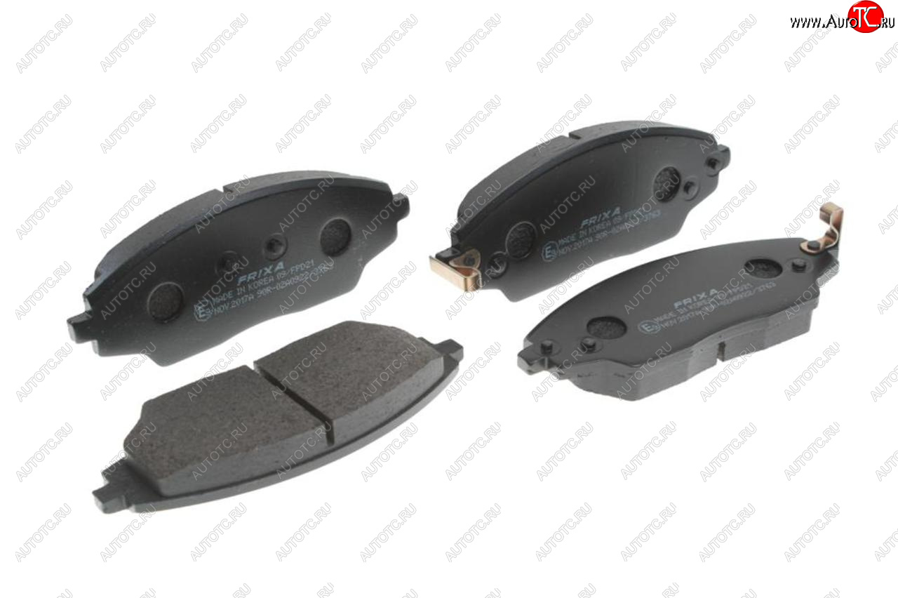 899 р. Колодки тормозные передние с АБС (4шт.) HANKOOK FRIXA Chevrolet Aveo T300 седан (2011-2015)  с доставкой в г. Пермь