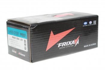 2 299 р. Колодки тормозные передние (4шт.) HANKOOK FRIXA Honda Civic FK2 хэтчбэк 5 дв. (2011-2016)  с доставкой в г. Пермь. Увеличить фотографию 2