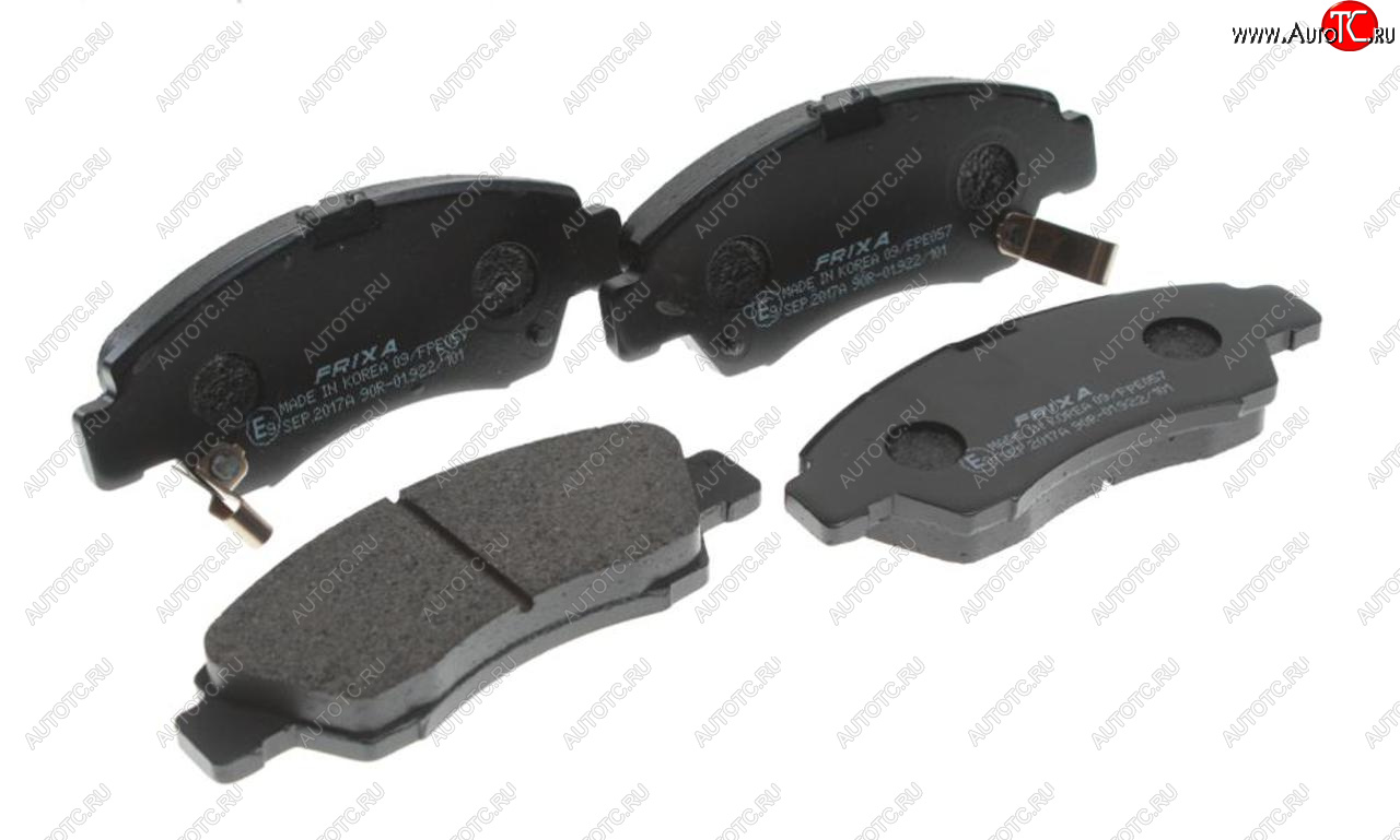 649 р. Колодки тормозные передние (4шт.) HANKOOK FRIXA Honda Civic EP хэтчбэк 3 дв. дорестайлинг (2000-2003)  с доставкой в г. Пермь