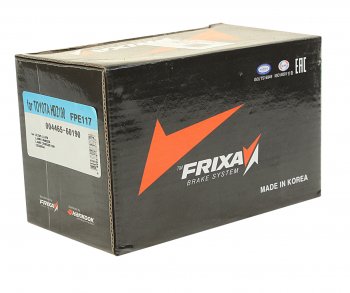 549 р. Колодки тормозные передние (4шт.) HANKOOK FRIXA Toyota Land Cruiser J105 (1998-2007)  с доставкой в г. Пермь. Увеличить фотографию 2