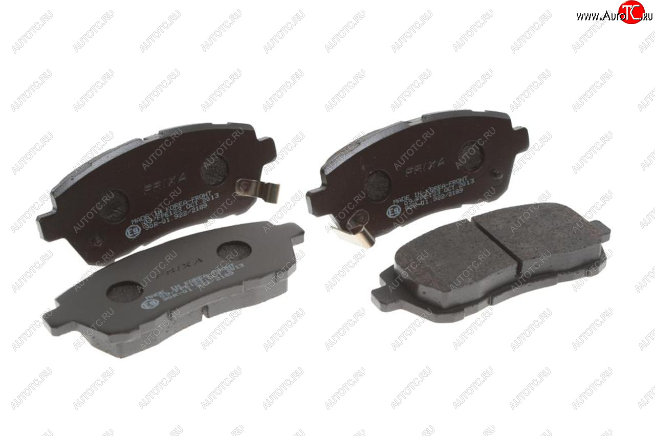 639 р. Колодки тормозные передние (4шт.) HANKOOK FRIXA Ford Fiesta 6 хэтчбэк 3 дв. рестайлинг (2012-2019)  с доставкой в г. Пермь