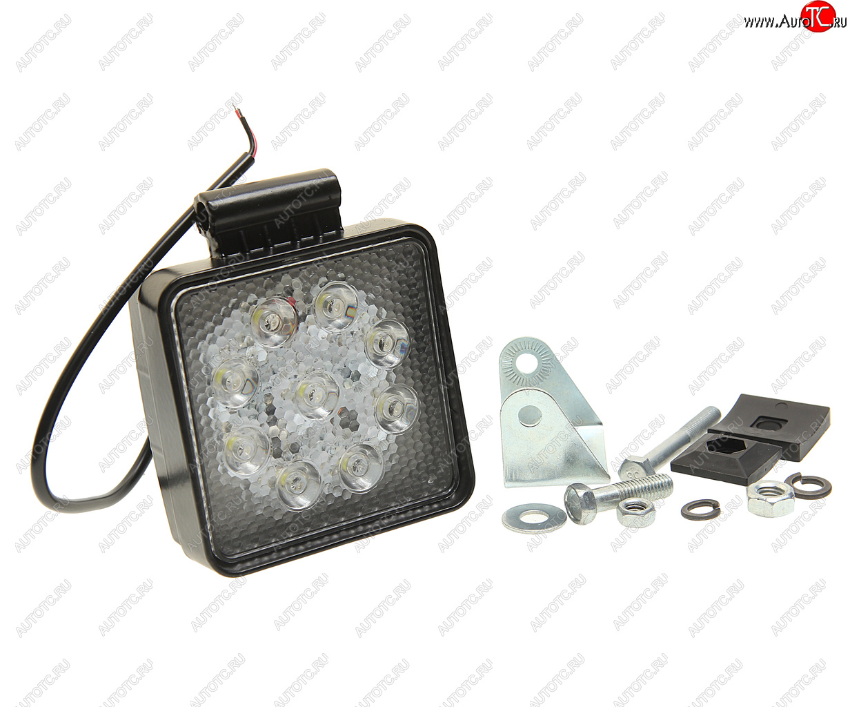 1 489 р. Фара рабочего света МТЗ 3100 lm LED 27w30(93w) квадр.корпус,узкий луч РК РУСЛАН-КОМПЛЕКТ фр-230  с доставкой в г. Пермь
