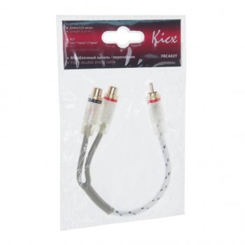 271 р. Кабель RCA 1х2 адаптер KICX KICX frca02y KICX frca02y  с доставкой в г. Пермь. Увеличить фотографию 1