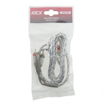 529 р. Кабель RCA 2х2 1.8м KICX KICX frca18  с доставкой в г. Пермь. Увеличить фотографию 1