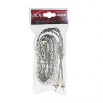 1 029 р. Кабель RCA 2х2 5м KICX KICX frca25  с доставкой в г. Пермь. Увеличить фотографию 1