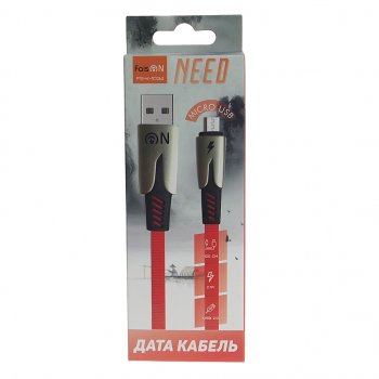 195 р. Кабель micro USB 1м FAISON FAISON fs-k-1034 need red  с доставкой в г. Пермь. Увеличить фотографию 2