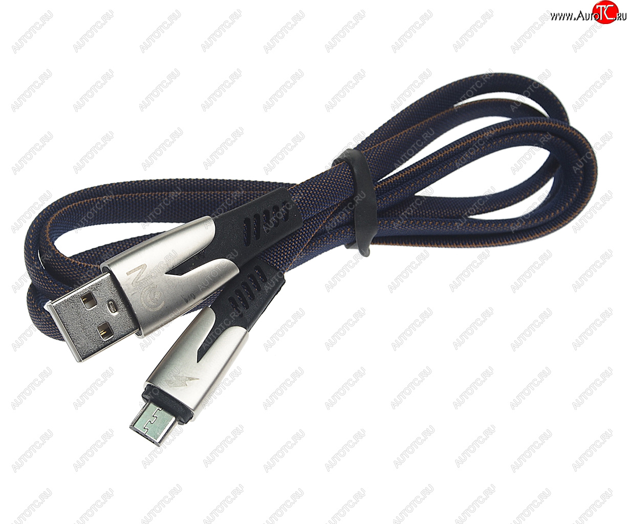 195 р. Кабель micro USB 1м FAISON FAISON fs-k-1035 need blue  с доставкой в г. Пермь