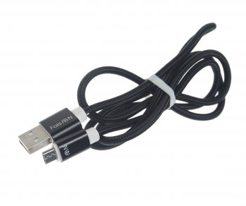 128 р. Кабель micro USB 1м FAISON FAISON fx2 line black  с доставкой в г. Пермь. Увеличить фотографию 1